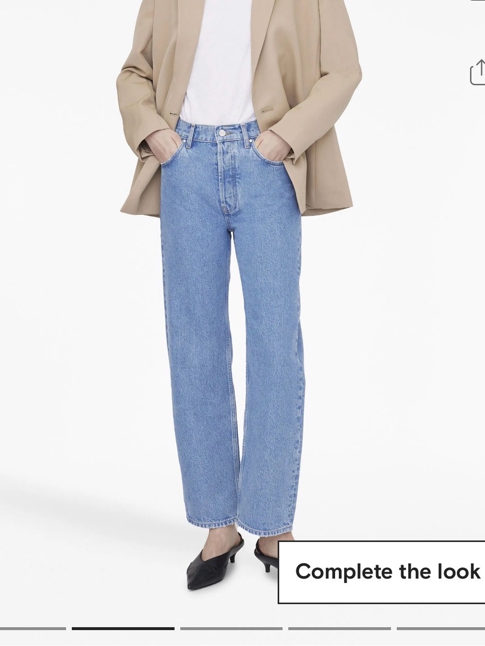 Anine Bing Light Blue Straight-Leg Jeans